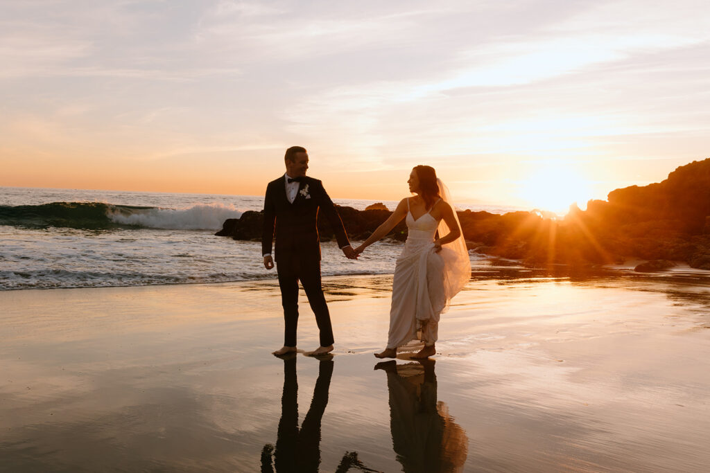 golden hour couples portraits 