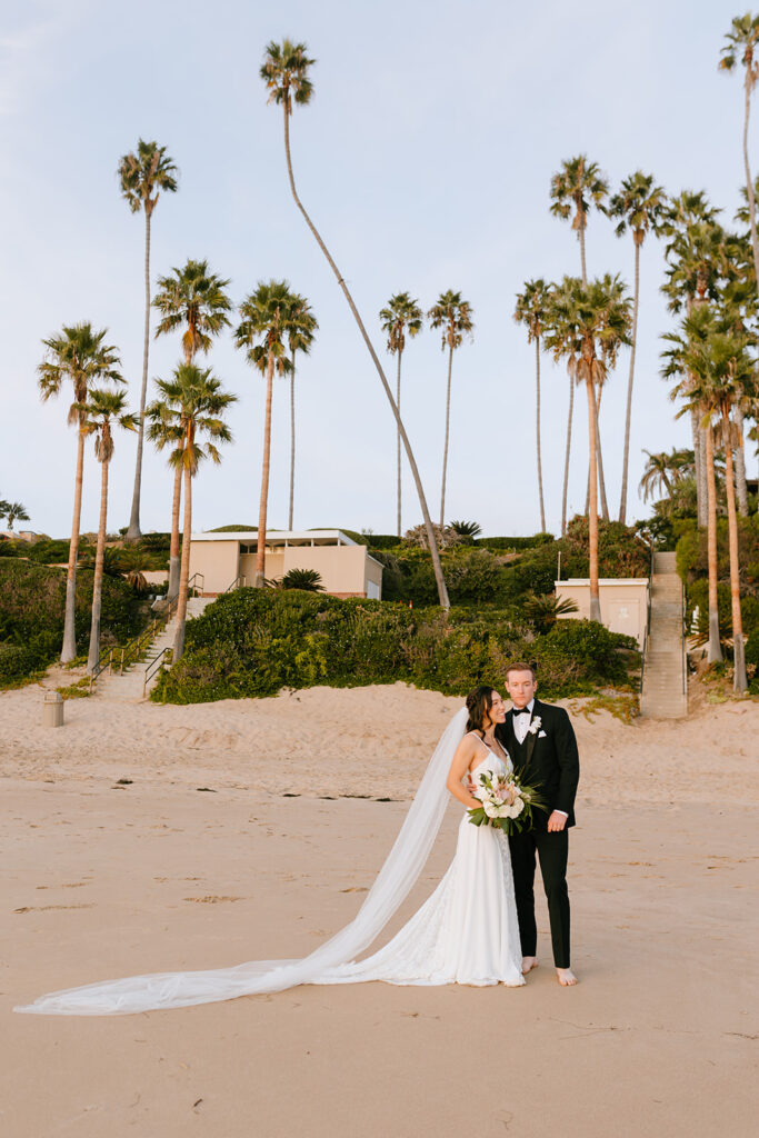 picture of the newlyweds kissing 