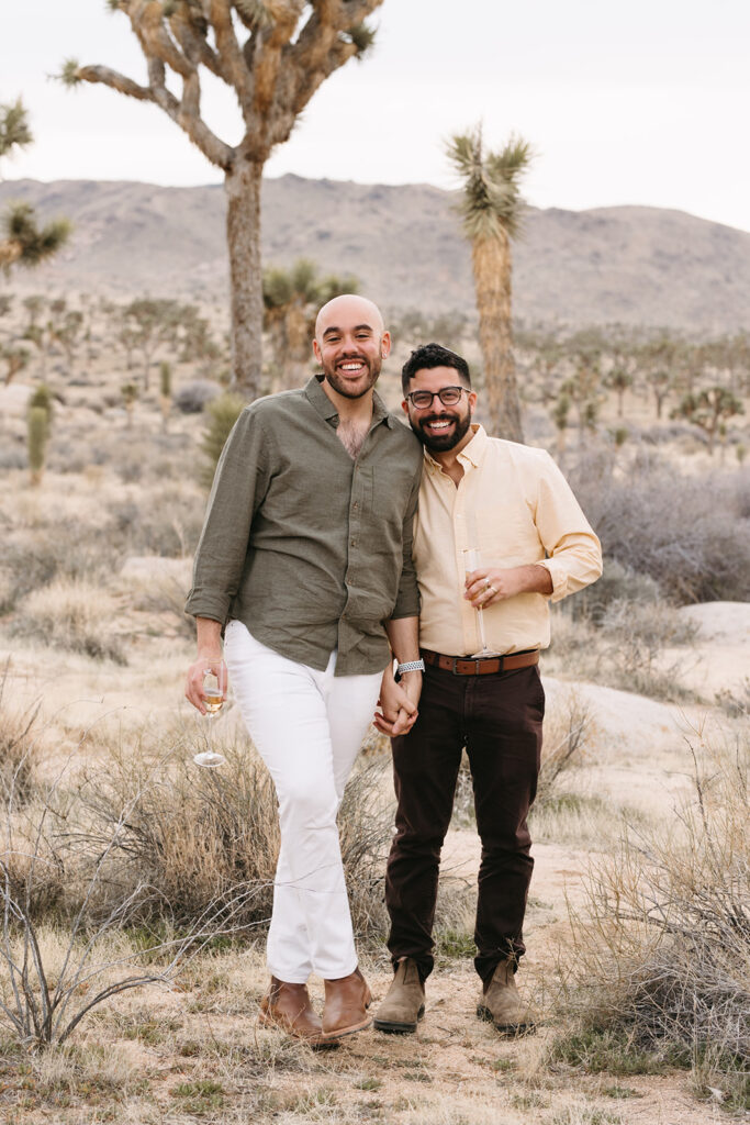 couple looking at the camera during their photoshoot