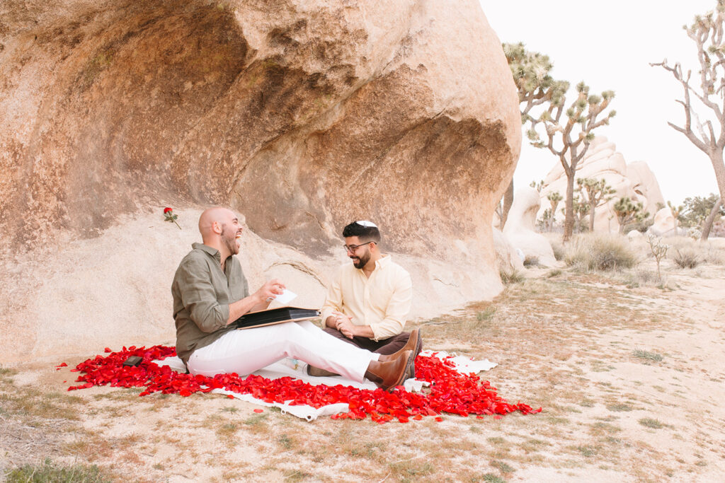 Emotional LGBTQ Spring Proposal in Joshua Tree National Park