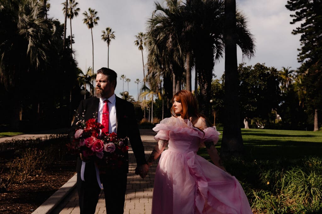 golden hour bridal session