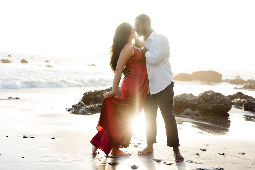 golden hour couple portraits in southern california 
