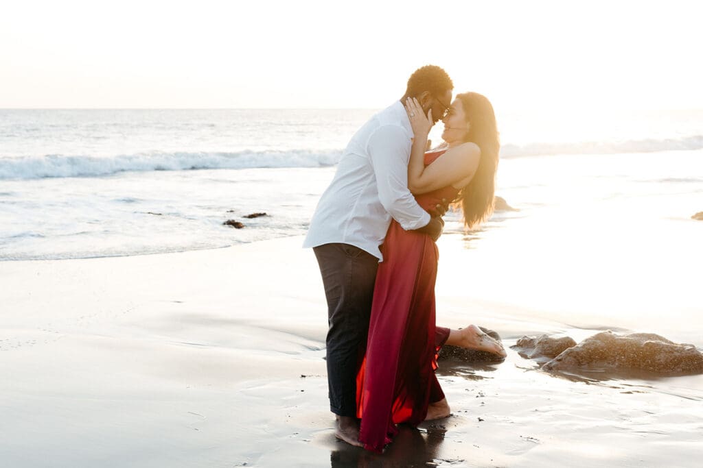 Dreamy Southern California Beach Engagement Photos: Zuma, El Matador & Doheny State Beach Guide