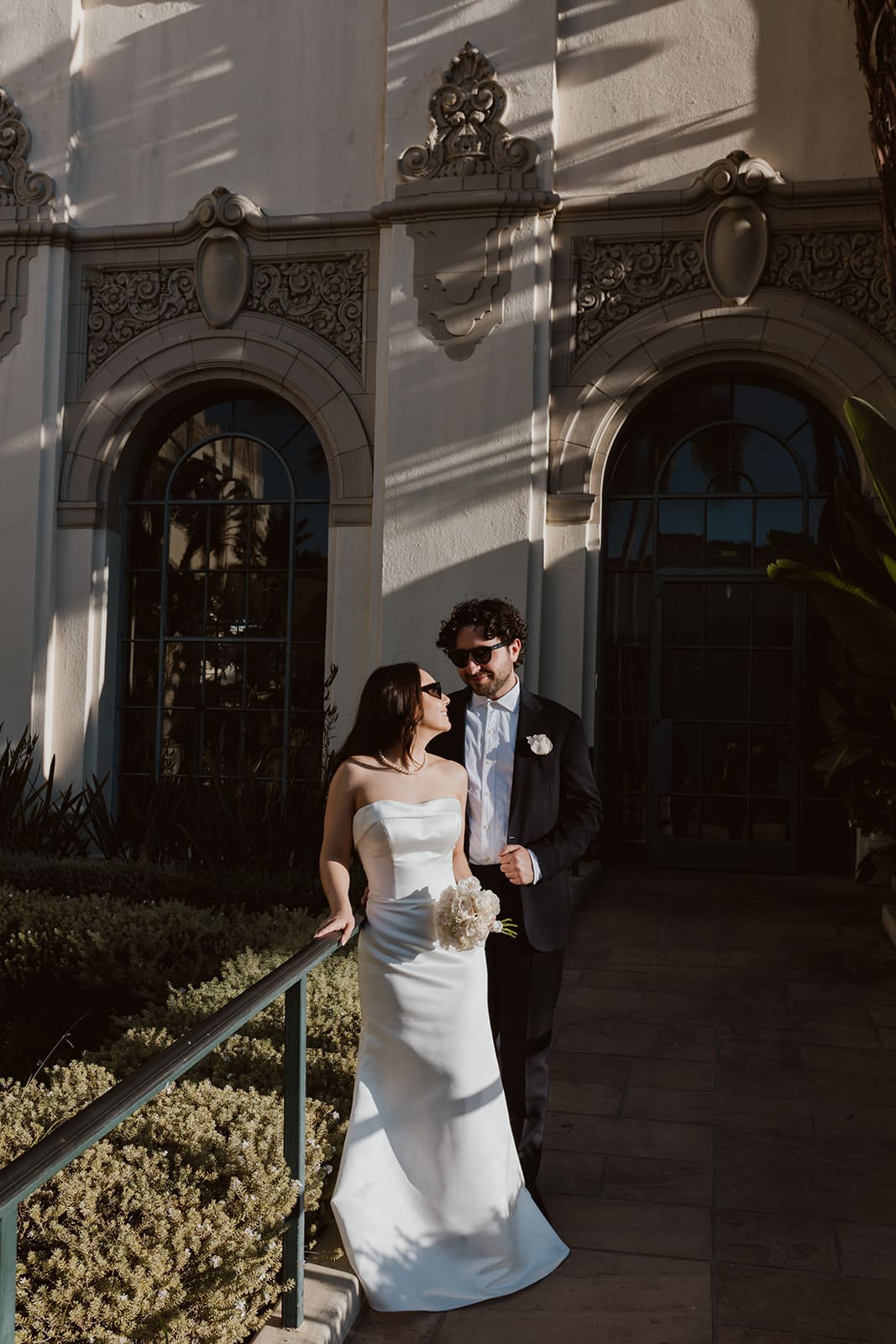 cute picture of the bride and groom at their dream wedding day