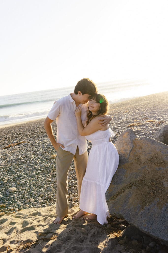 couple at their dream golden hour portraits