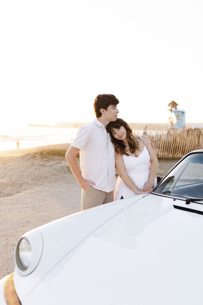 golden hour engagement photos
