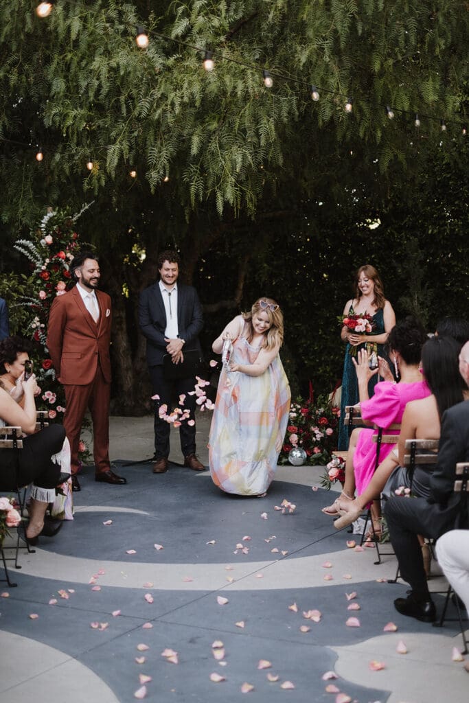 A Colorful Fig House Wedding in Highland Park with a Modern Disco Twist