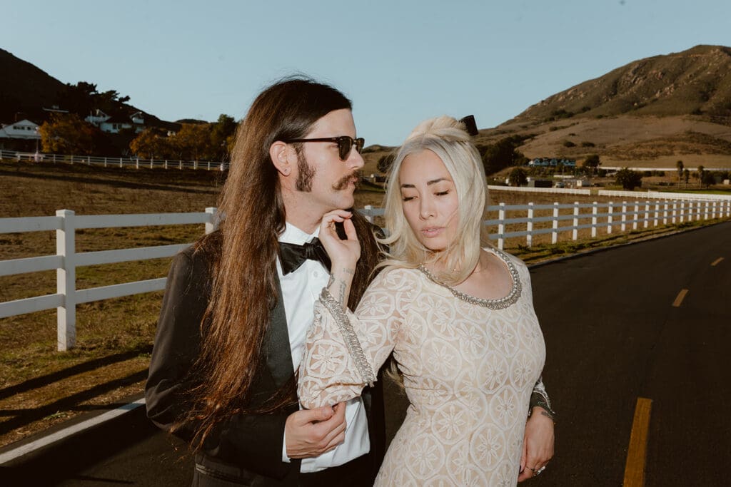 Playful couple portraits in southern California