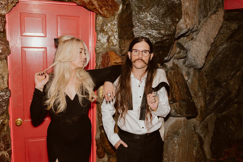 Madonna Inn Engagement Photos with a Vintage Film Twist | A Romantic Getaway from LA