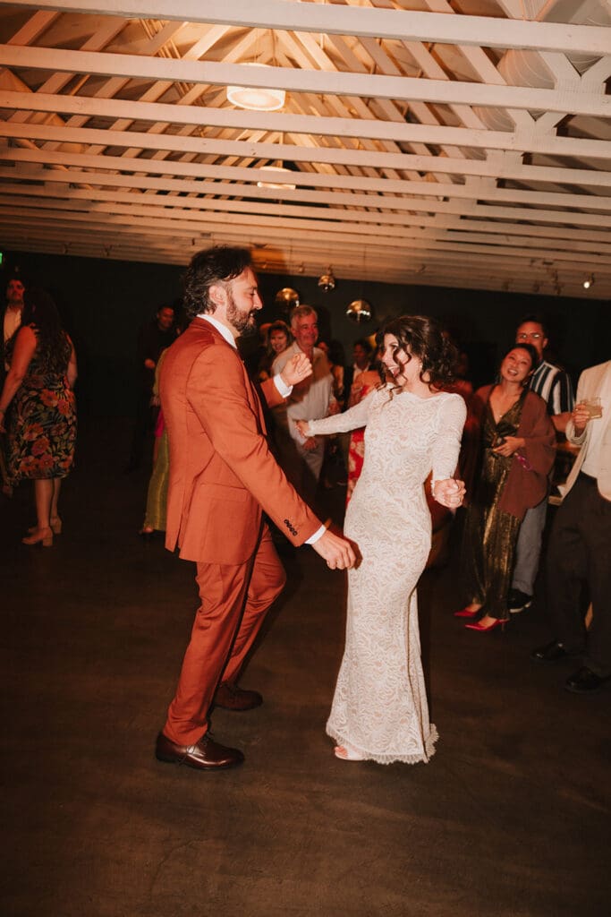 newly married couple at their dream wedding